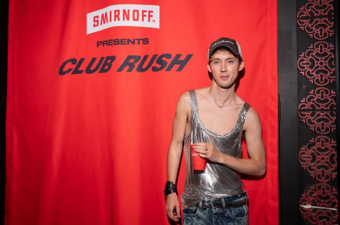 Troye Sivan attends the Troye Sivan Official Sydney Afterparty at Carousel Club following his performance at the Sydney Opera House on November 29, 2024 in Sydney, Australia.