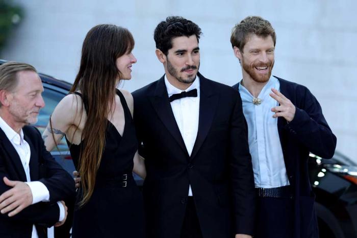 Michael Borremans, Andra Ursula, Henrique Zaga and Colin Bates attend the "Queer" red carpet during the 81st Venice International Film Festival on September 03, 2024 in Venice, Italy. (Photo by Andreas Rentz/Getty Images)