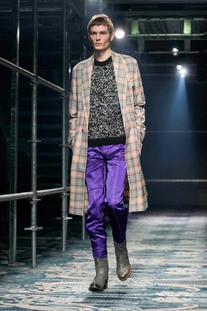 A model wears a creation part of the men's Prada Fall-Winter 2025-2026 collection, that was presented in Milan, Italy, Sunday, Jan. 19, 2025