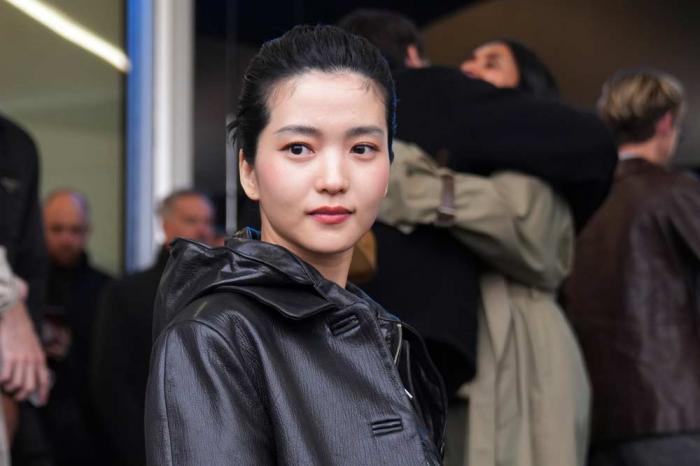 Kim Tae-Ri arrives as she attends at the men's Prada Fall-Winter 2025-2026 collection show, that was presented in Milan, Italy, Sunday, Jan. 19, 2025
