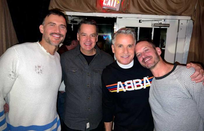 Cheyenne Jackson, Eric Baker, William Kapfer, and Jason Landau