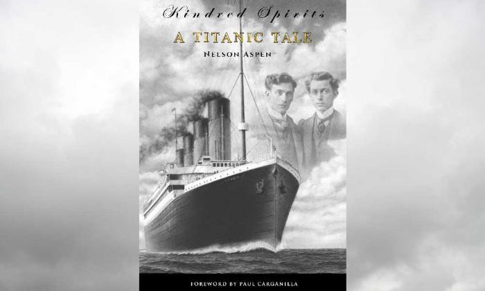 The cover art to "Kindred Spirits: A Titanic Tale"