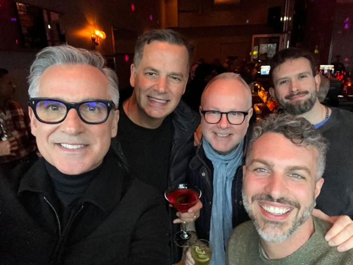 William Kapfer, Eric Baker, Rick Bingham, Asheton Lemay, and Chris Collins (front)