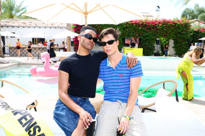 Owen Thiele and Benito Skinner at Coachella 2025