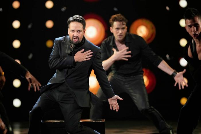 Lin-Manuel Miranda performs a medley from "Hamilton" during the 78th Tony Awards on Sunday, June 8, 2025, at Radio City Music Hall in New York