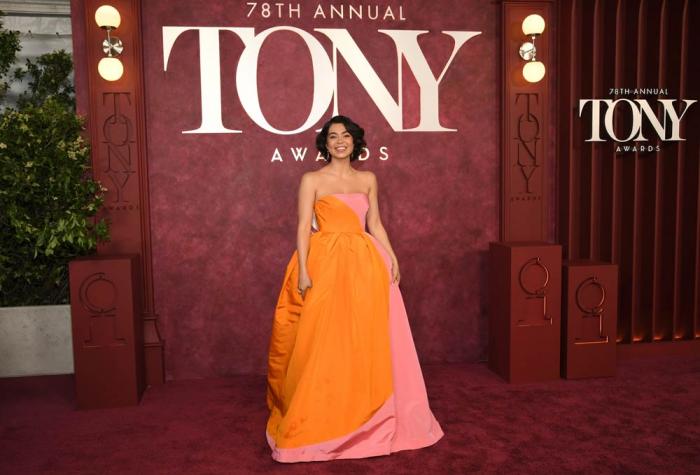 Auli?i Cravalho arrives at the 78th Tony Awards on Sunday, June 8, 2025, at Radio City Music Hall in New York