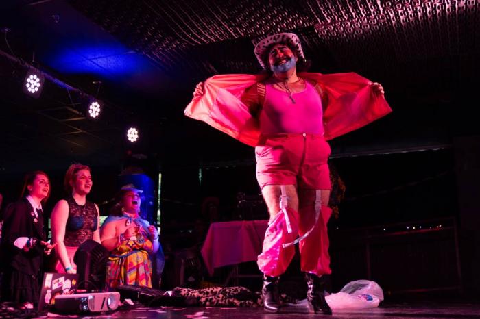 Will Wantme performs during a "Pink Pony Prom" held to celebrate teen and young adult members of the LGBTQ+ community on Friday, May 30, 2025, in Portland, Ore.