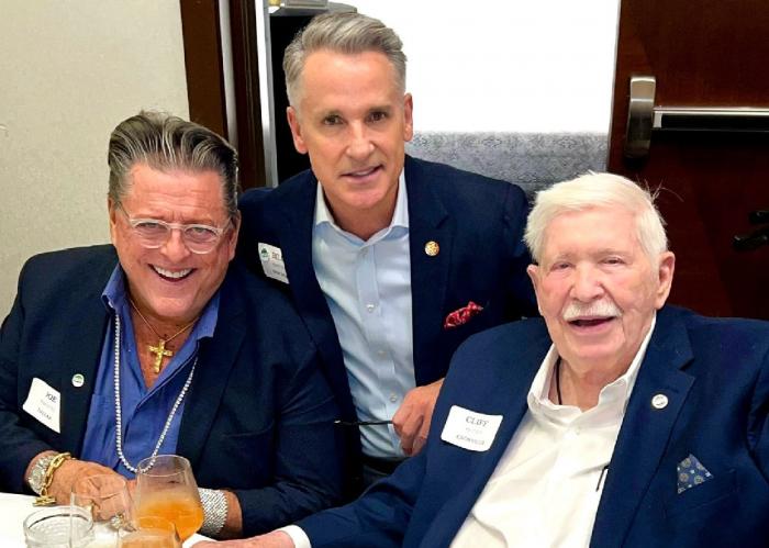 Joe Pacetti, William Kapfer, and Cliff Pettit, founder of Gamma Mu