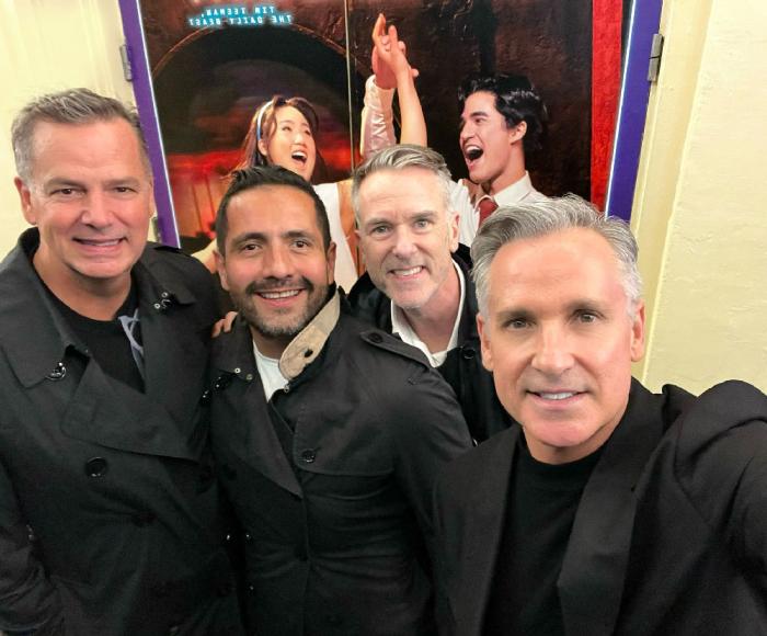 Eric Baker, Gildo Medinam, Dennis Trunfio, and William Kapfer at "Maybe Happy Endings"