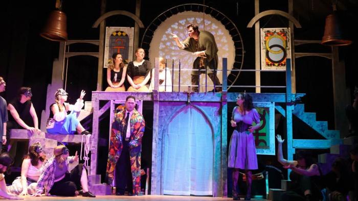 The ensemble of Rhode Island Stage Ensemble's production of "The Hunchback of Notre Dame"