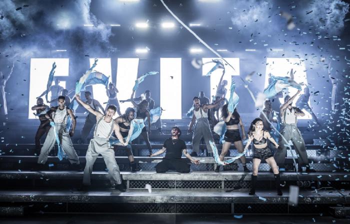 A scene from the London production of "Evita"