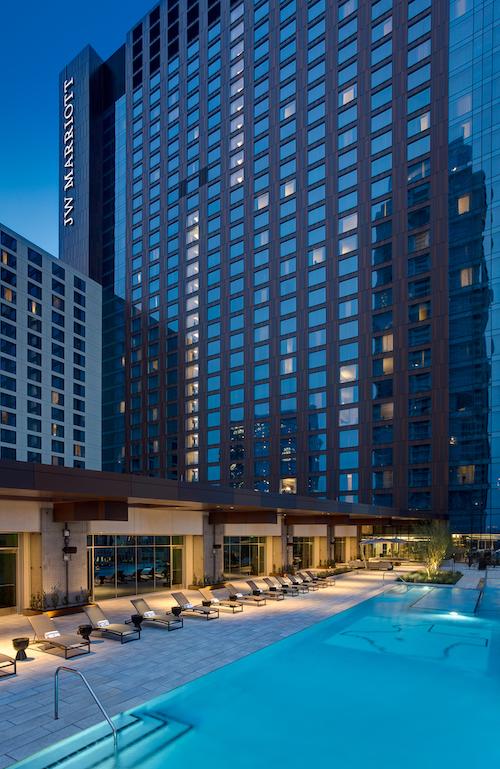 Rooftop pool.