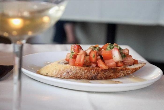 CBD Infused Tomato and Strawberry Crostini