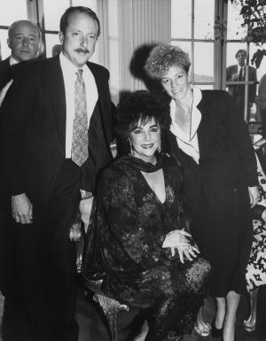 Elizabeth Taylor, center, established the Elizabeth Taylor AIDS Foundation in 1991.