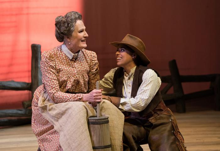 (l to r) Bobbi Charlton and Tatiana Wechsler on Oregon Shakespeare Festival's production of 'Oklahoma!'