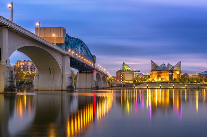 Chattanooga at night.