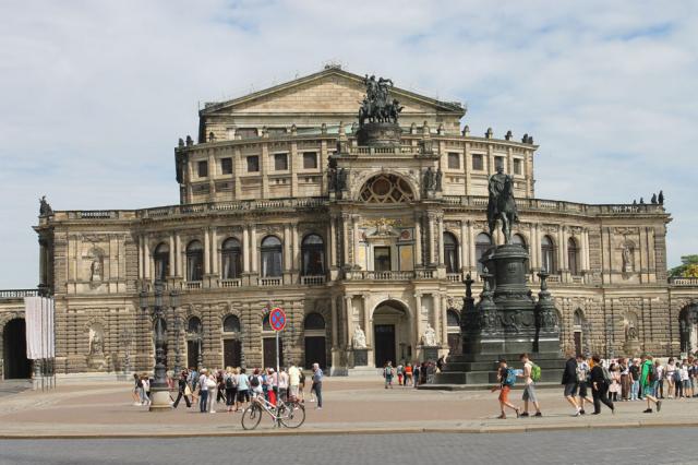 The opera house in Dresden