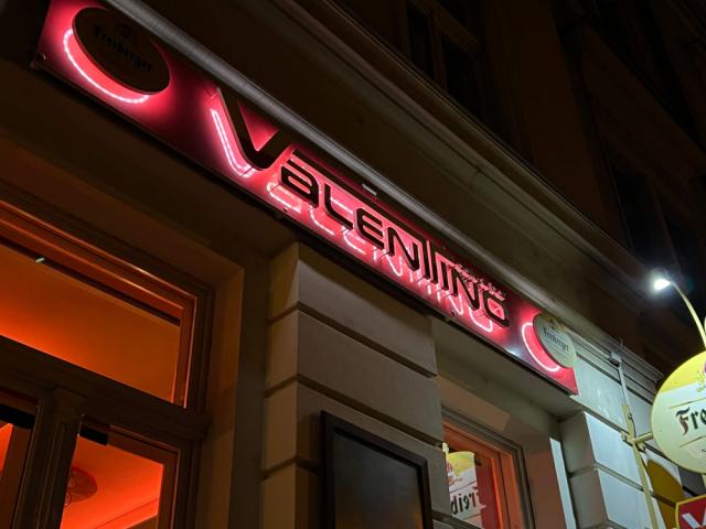 The exterior of the gay club Valentino