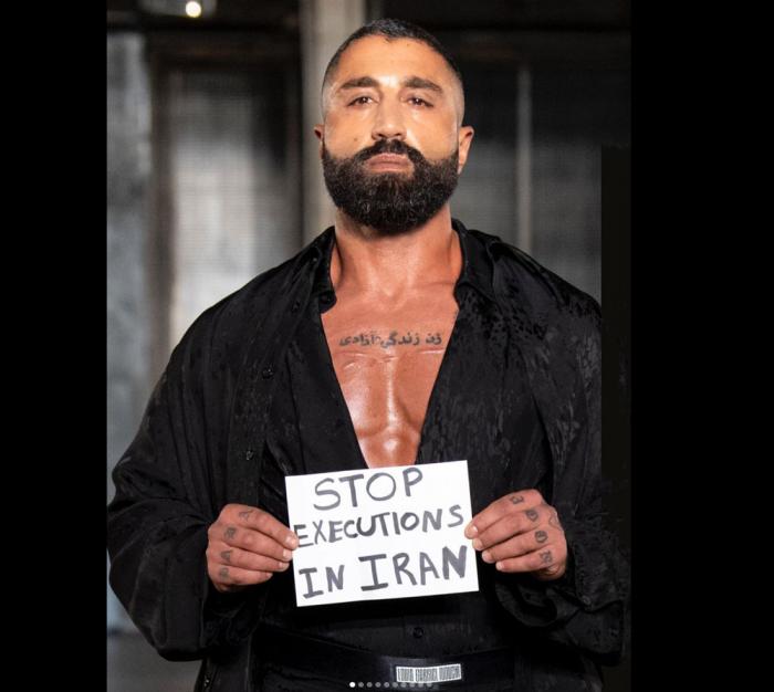 Sharok on the runway at Paris Fashion Week
