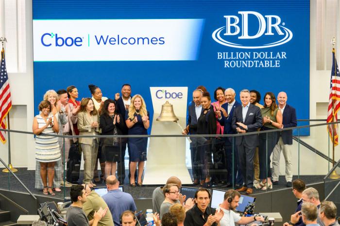 The ringing of the bell at the Chjcago Board of Trade