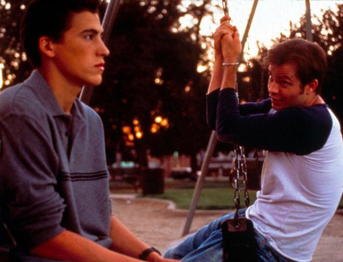 Andrew Keegan and Dean Cain in "The Broken Hearts Club"