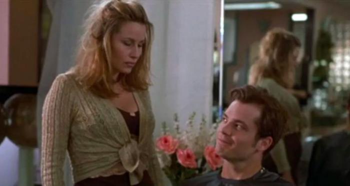 Jennifer Coolidge and Timothy Olyphant in "The Broken Hearts Club"