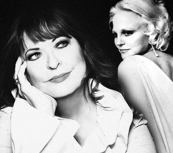A composite photo of Anne Hampton Callaway and Peggy Lee