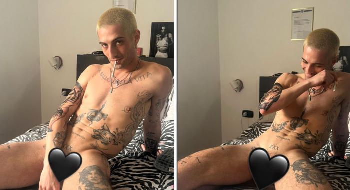 The full frontal pics of Måneskin's Damiano David. The uncensored ones were deleted from X (ex-Twitter).