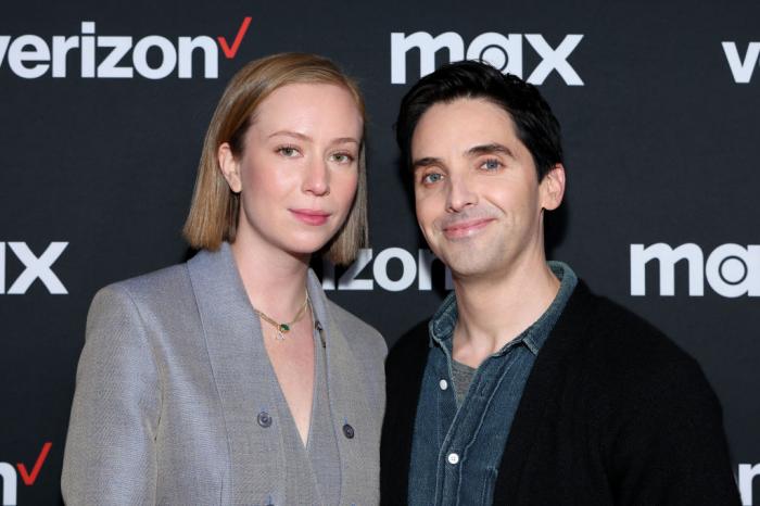 Hannah Einbinder and Paul W. Downs attend Max: Behind the Scenes with Place Your Bets on "Hacks"at Verizon Live at Super Bowl LVIII on February 09, 2024 in Las Vegas, Nevada.