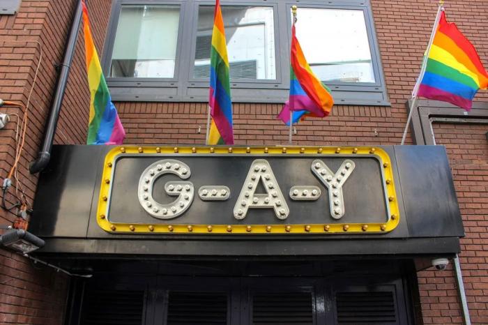 The exterior of the London club G-A-Y