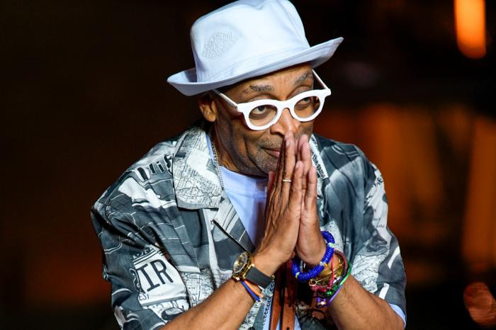 Spike Lee upon arrival at the Louis Vuitton Foundation on the eve of Paris Olympics opening ceremony, at the 2024 Summer Olympics, Thursday, July 25, 2024, in Paris, France. (AP Photo/Rebecca Blackwell)