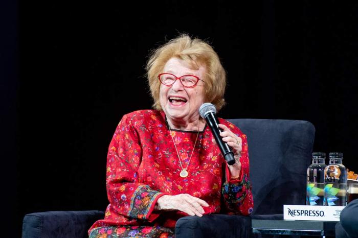 Dr. Ruth discusses "Ask Dr Ruth" during the Q&A section of the screening at the 2019 Tribeca Film Festival at Spring Studio on April 27, 2019 in New York City. (Photo by Roy Rochlin/Getty Images for Tribeca Film Festival)