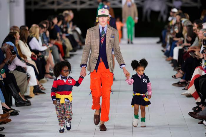 Models walk the runway during the Ralph Lauren Spring/Summer 2025 fashion show as part of New York Fashion Week on Thursday, Sept. 5, 2024, at Khalily Stables in Bridgehampton, N.Y.