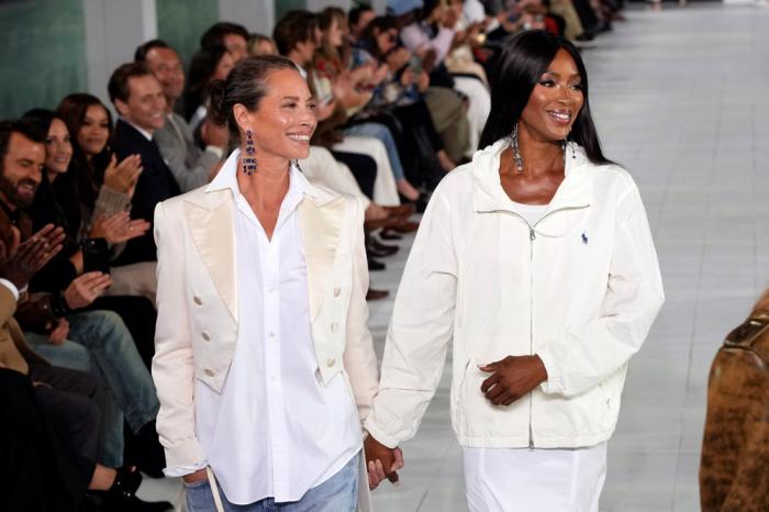 Models walk the runway during the Ralph Lauren Spring/Summer 2025 fashion show as part of New York Fashion Week on Thursday, Sept. 5, 2024, at Khalily Stables in Bridgehampton, N.Y.