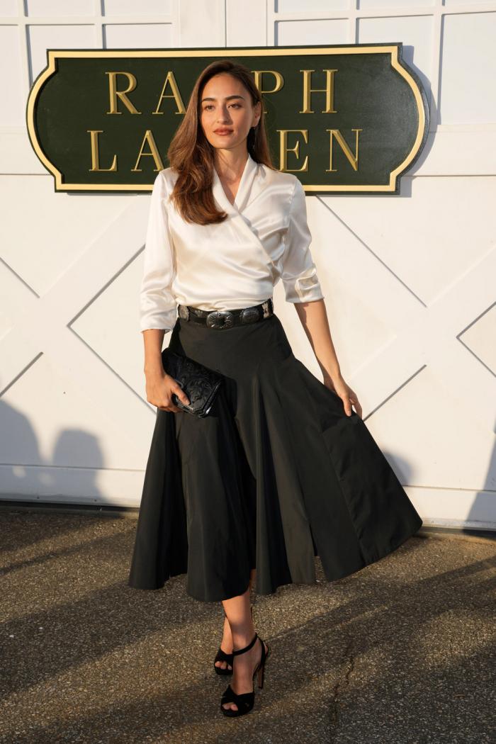 Jun Hasegawa attends the Ralph Lauren Spring/Summer 2025 fashion show as part of New York Fashion Week on Thursday, Sept. 5, 2024, at Khalily Stables in Bridgehampton, N.Y.