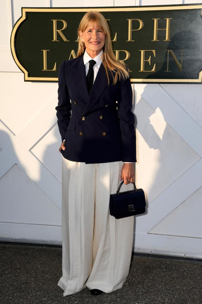 Laura Dern attends the Ralph Lauren Spring/Summer 2025 fashion show as part of New York Fashion Week on Thursday, Sept. 5, 2024, at Khalily Stables in Bridgehampton, N.Y.