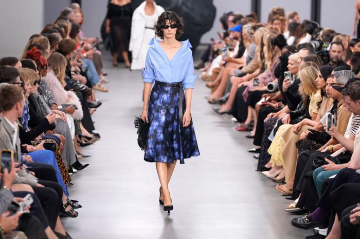 A model walks the runway during the Michael Kors Collection spring/summer 2025 fashion show as part of New York Fashion Week, Tuesday, Sept. 10, 2024, in New York