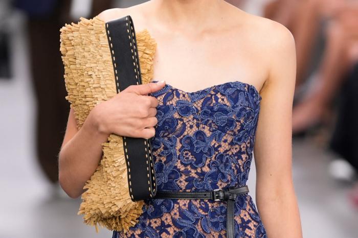 A model walks the runway during the Michael Kors Collection spring/summer 2025 fashion show as part of New York Fashion Week, Tuesday, Sept. 10, 2024, in New York