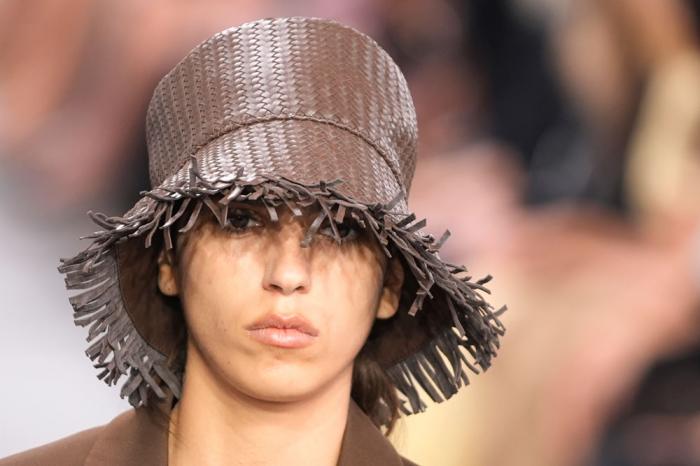 A model walks the runway during the Michael Kors Collection spring/summer 2025 fashion show as part of New York Fashion Week, Tuesday, Sept. 10, 2024, in New York