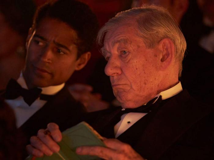 Alfred Enoch and Ian McKellen in "The Critic"