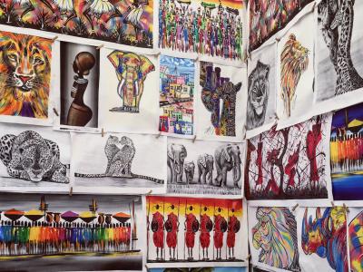 Artwork for sale in Cape Town, South Africa.