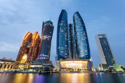 The skyline of Abu Dhabi