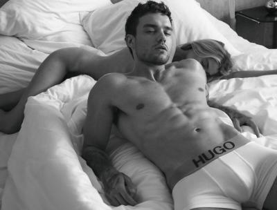 Stella Maxwell and Liam Payne in a campaign ad for Hugo Boss.