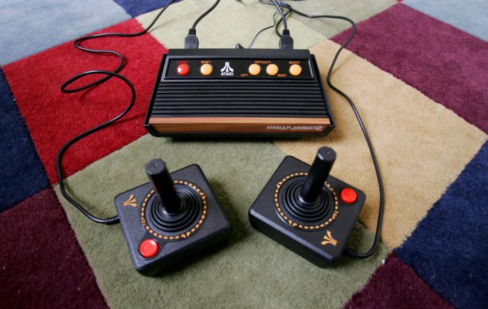 Atari Flashback 2 video game console. 