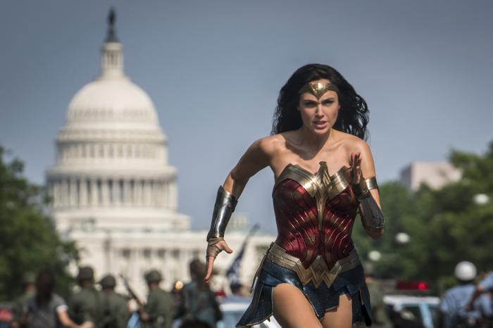 Gal Gadot as Wonder Woman in a scene from "Wonder Woman 1984."