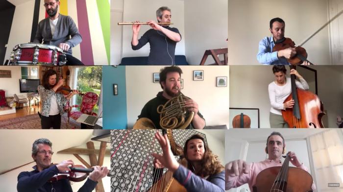Members of the National Orchestra of France performing Ravel's "Bolero" on YouTube