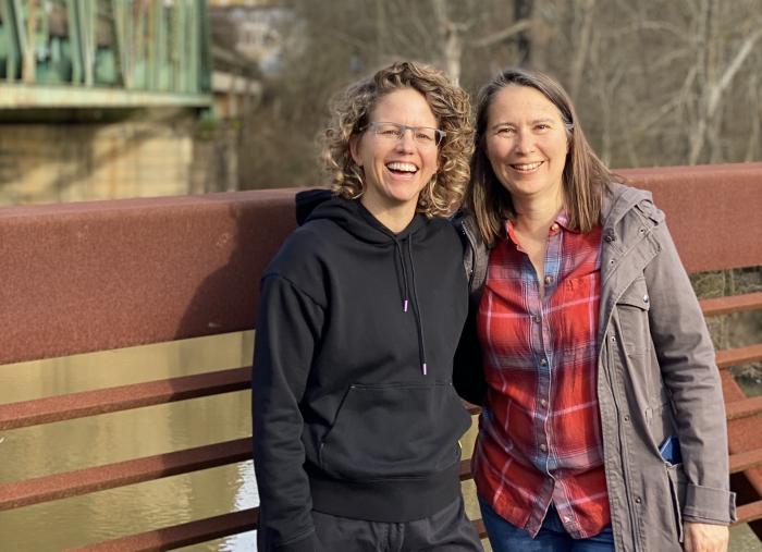 Christy Brennand and Avery Carpenter