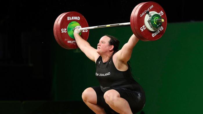 New Zealand's Laurel Hubbard. (Mark Schiefelbein/AP)
