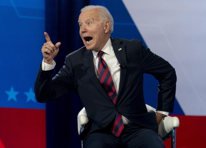 President Joe Biden at a CNN Town Hall in Cincinnati, Ohio.