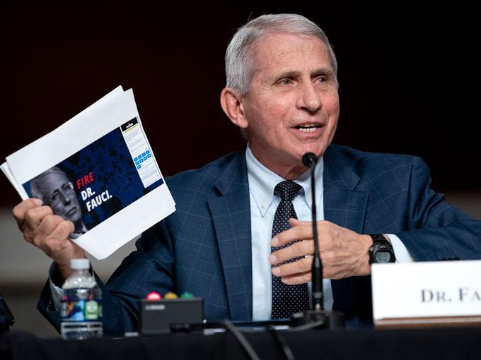 Dr. Anthony Fauci, director of the National Institute of Allergy and Infectious Diseases and chief medical adviser to the president, speaks during a Senate Health, Education, Labor, and Pensions Committee hearing Tuesday, Jan. 11, 2022 on Capitol Hill in Washington